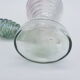 Old carafe ringed iridescent glass blown