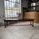 Table XXL noyer massif foncé 3m