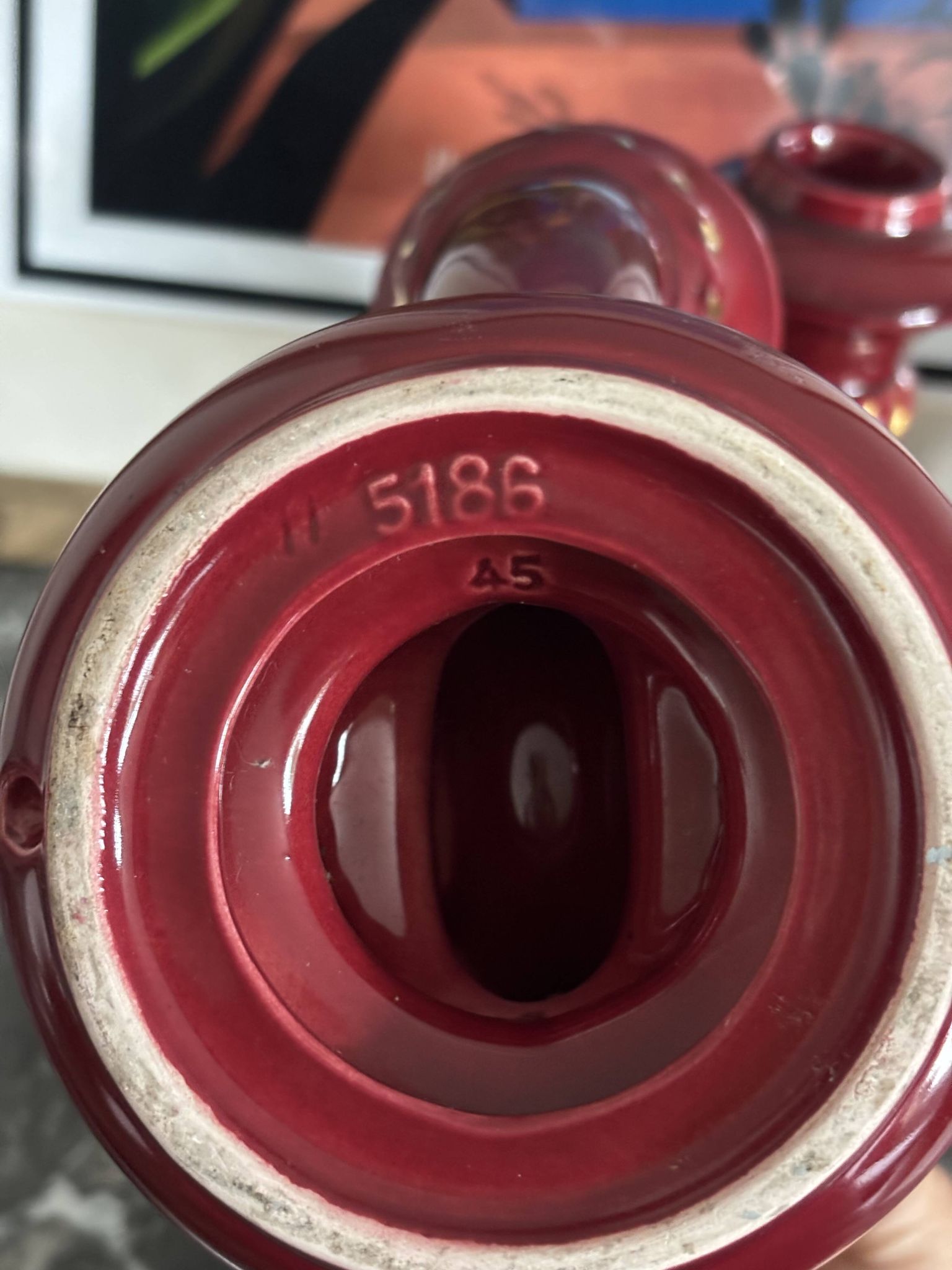 Bougeoirs en céramique, années 50