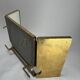 Large Mid-Century Modern Italian Brass Triple Mirror, 1950s