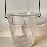 1950s frosted glass ice bucket