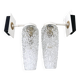 Pair of Vintage Molded Glass Metal Wall Sconces Signed Cervin Functional
