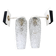 Pair of Vintage Molded Glass Metal Wall Sconces Signed Cervin Functional