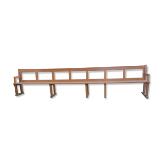 1950's oak church bench