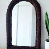 Old wicker mirror