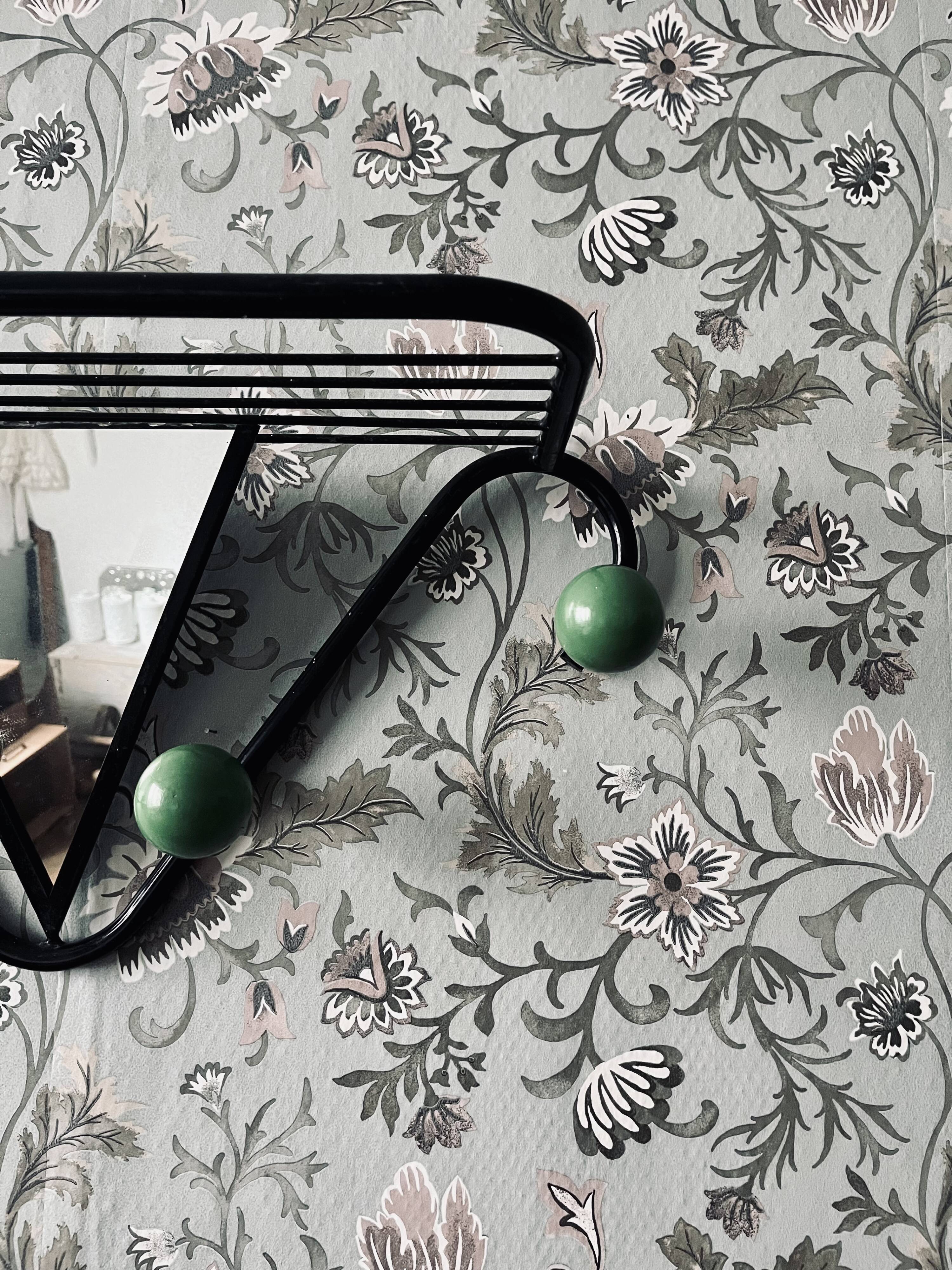 Portemanteaux métal avec miroir