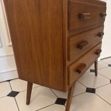 Commode vintage pied compas