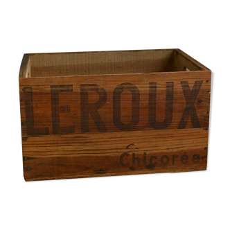 Caisse chicorée Leroux vintage