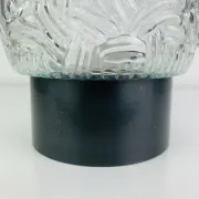 Moulded glass wall light from the 1950s, ceiling light.