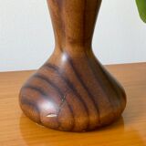Mid Century wooden table lamp base teak & rosewood