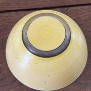 Vintage bol en verre jaune duralex