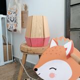 Table lamp woven in cotton thread