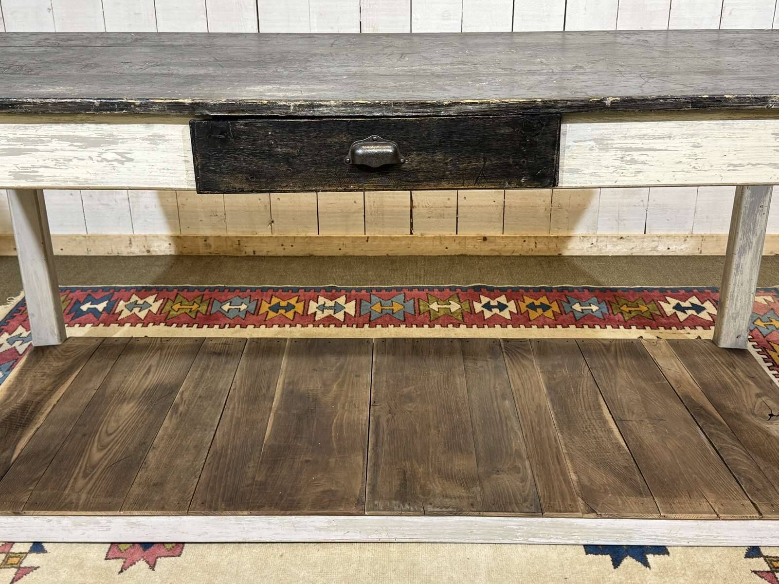 1930s draper's table in fir and chestnut
