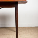 Expandable square teak dining table by Henry Walter Klein 1960