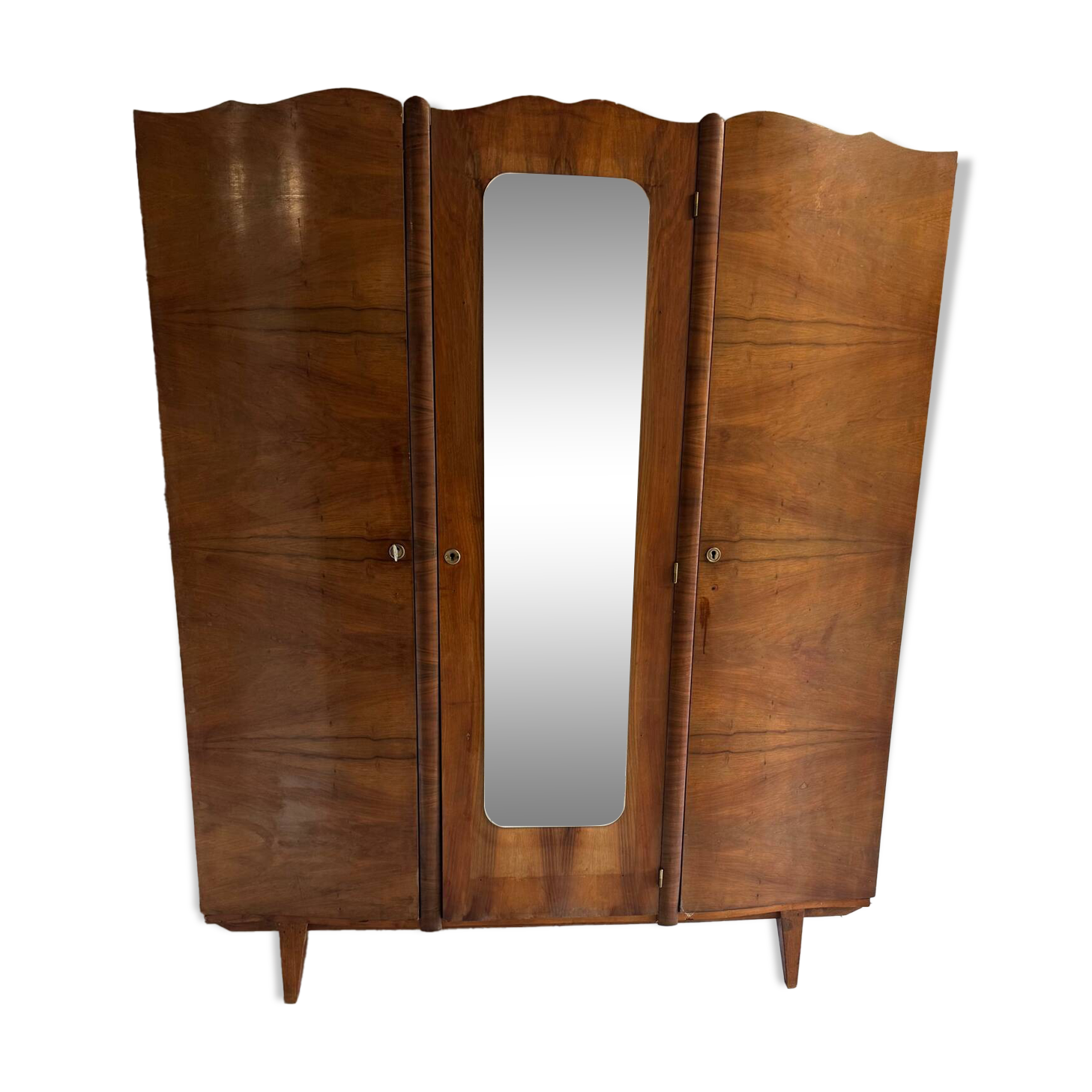 Vintage wardrobe with compass feet