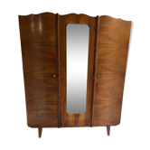 Vintage wardrobe with compass feet