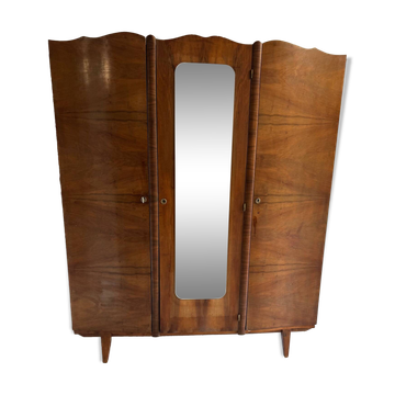 Vintage wardrobe with compass feet