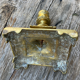 Gilded bronze candle holder, Asian fish decoration, China
