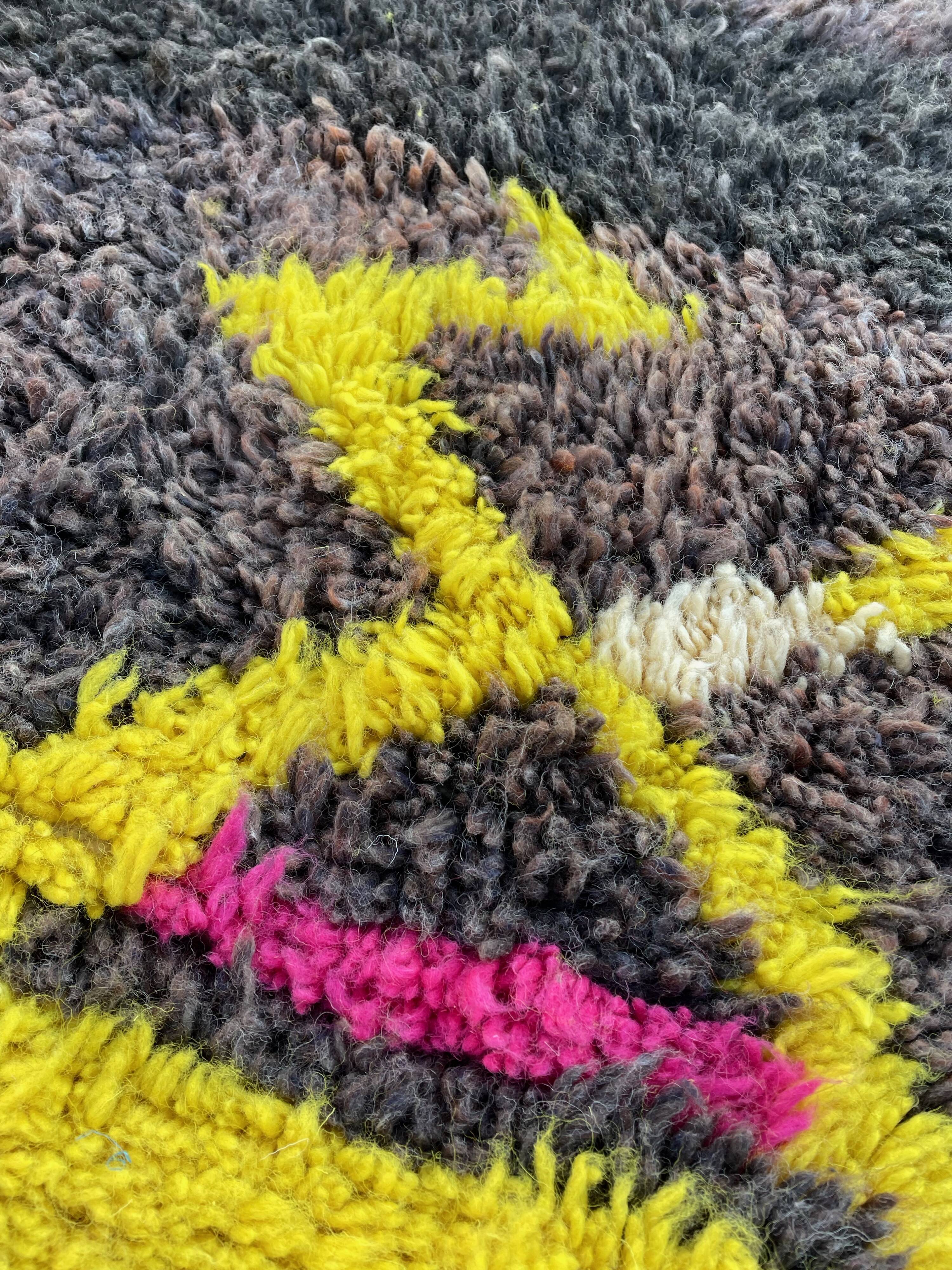 Berber carpet in wool beni ouarain 200x270cm