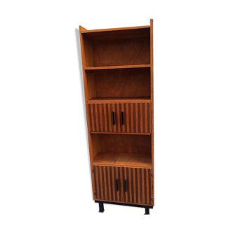 Bookcase wooden 2 shades, 1960