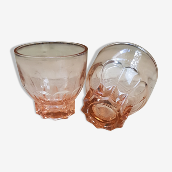 Duo de verres rose arcopal arcoroc