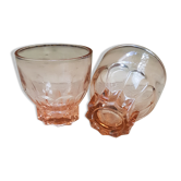 Duo de verres rose arcopal arcoroc