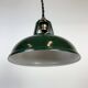 Vintage Industrial Green Painted Ceiling Lamp, 2000s