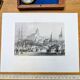 Vintage engraving of Le Tréport, Normandy. Printed in 1844.