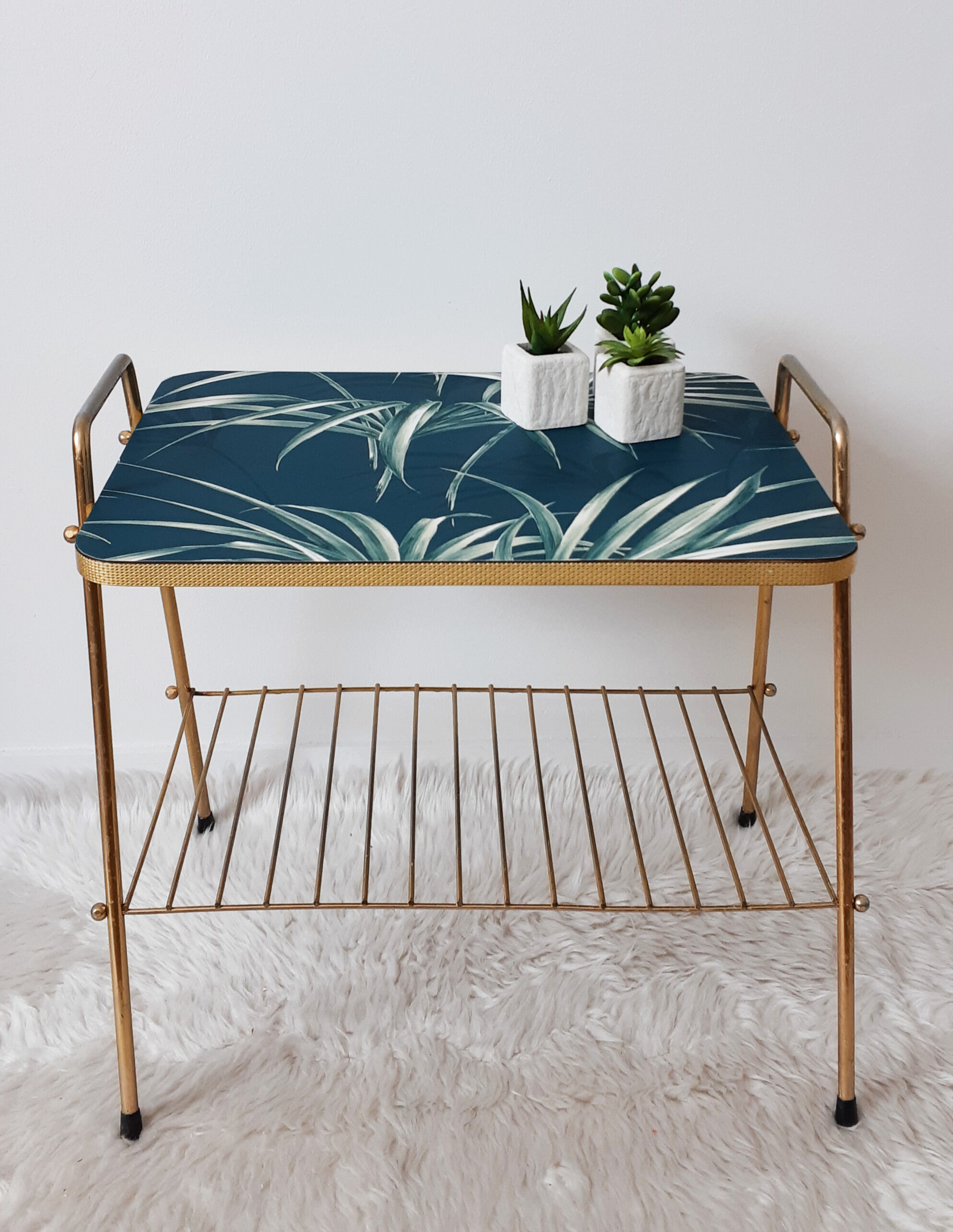 Golden vintage side table