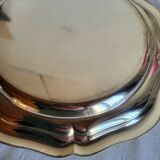 Plat de Service Rond en métal argenté Quist Alpacca