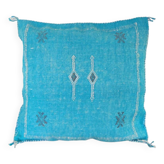 Coussin marocain turquoise Sabra