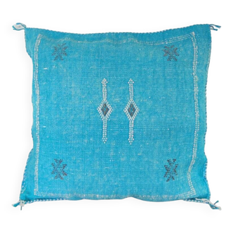 Sabra turquoise Moroccan cushion