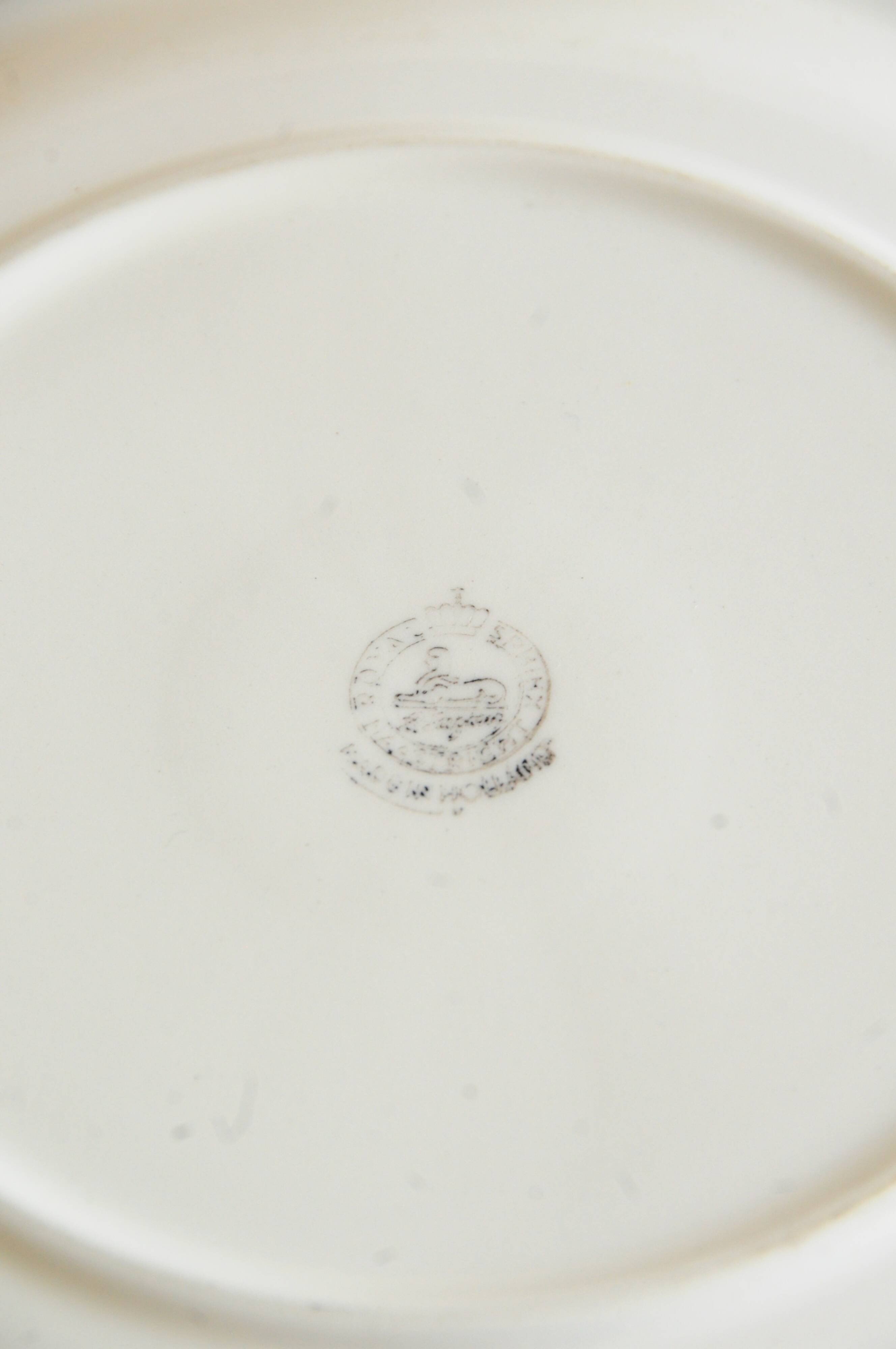 Royal Blue and White Dutch Vintage Folk Decor Plate Collection