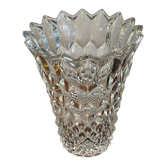 Cut glass vase
