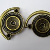 Brass furniture handles - a pair