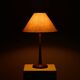 Lampe de table Art Déco scandinave en teck, Danemark, années 1940