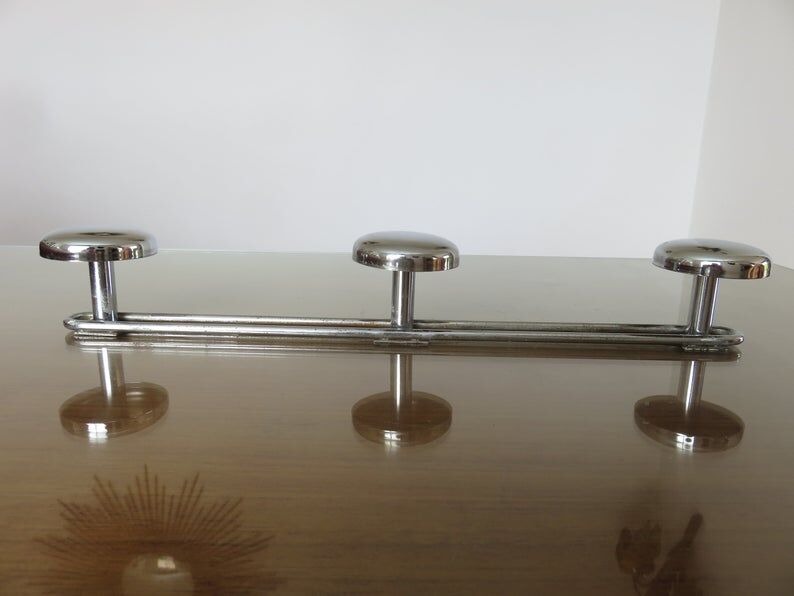 3-70s gold metal coat holder