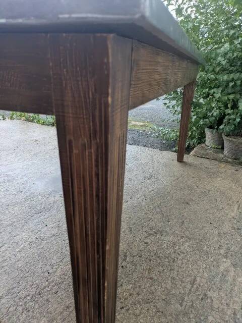 Grande table dessus zinc