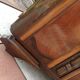 Two-door oak bedside table / 50s/60s