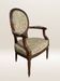 Louis XVI style medallion armchair