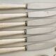 Silver metal art deco cutlery set J.Perrin