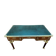 Bureau double plat de style empire en acajou et cuir vert