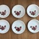 Set of 6 hollow plates Sarreguemines décor Richemond