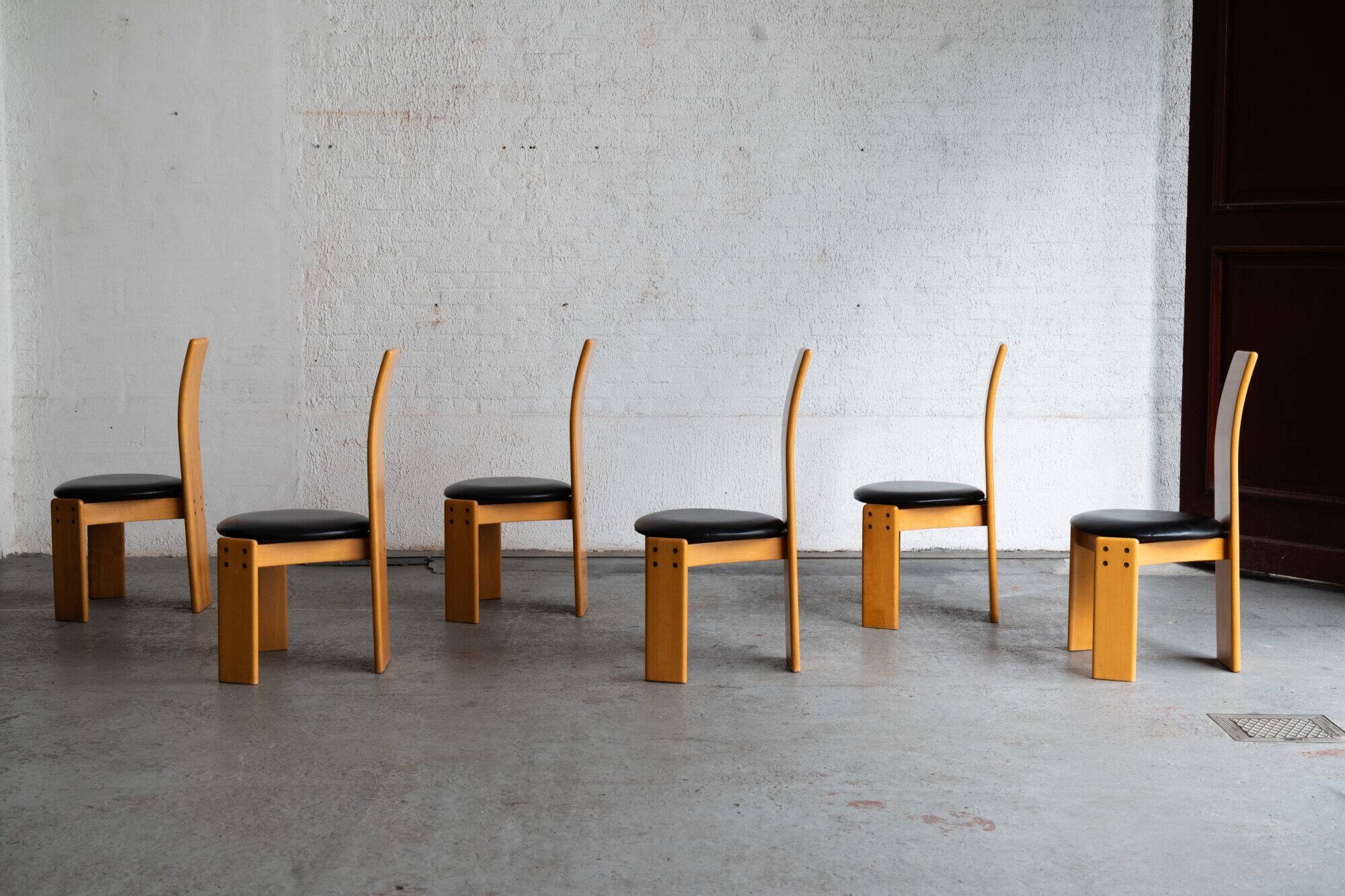 Set of 6 dining chairs by Mario Marenco