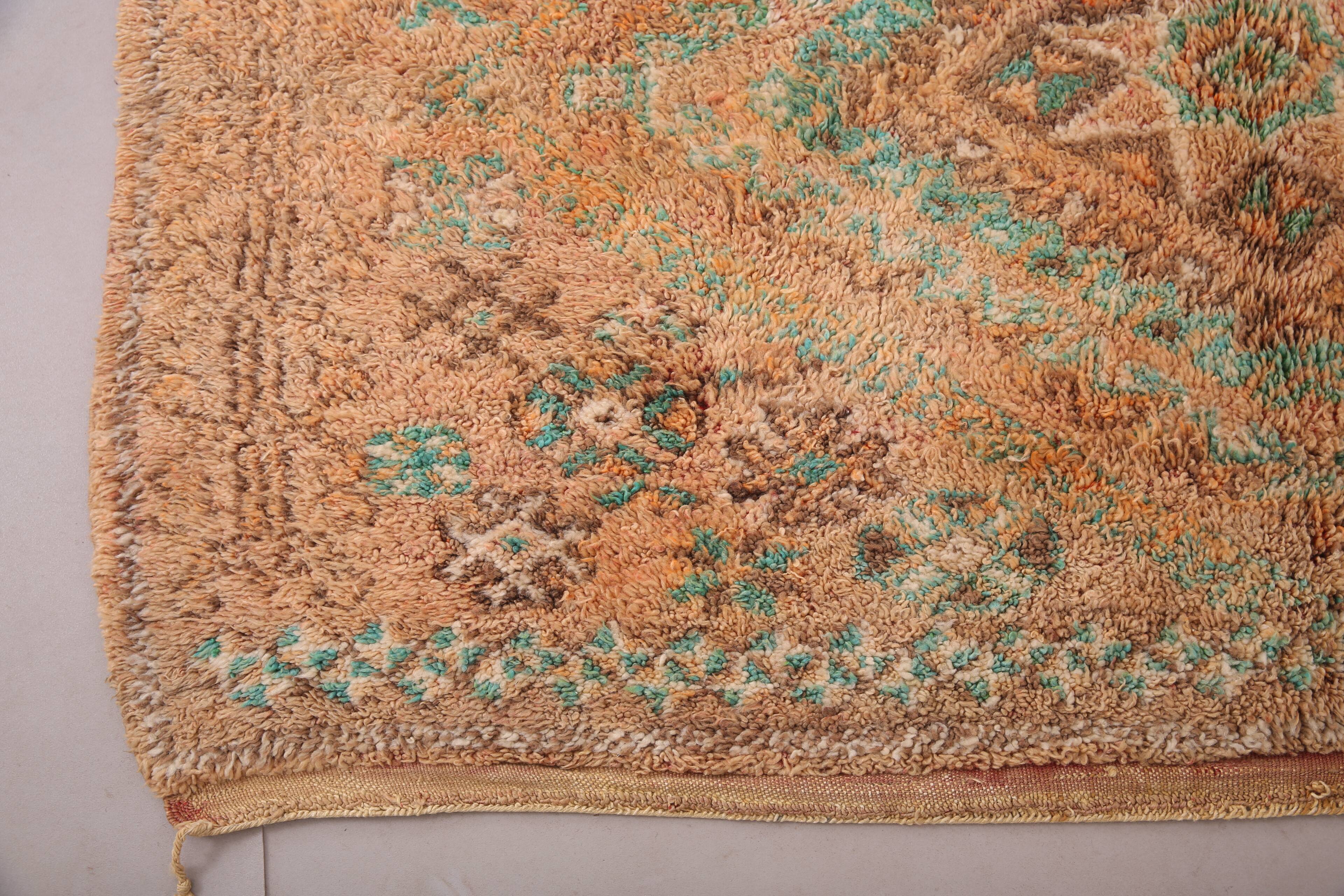 Peach Vintage Boujaad Rug 181 x 366 cm - Antique Rug - Berber wool rug