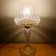 Cut glass lamp dating from the 1930s