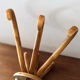 Vintage 3-spoke curved wood hook