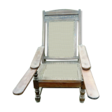 Fauteuil colonial avec repose pieds