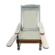 Fauteuil colonial avec repose pieds
