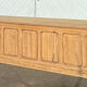 Large antique counter - solid raw wood tradesman's furniture